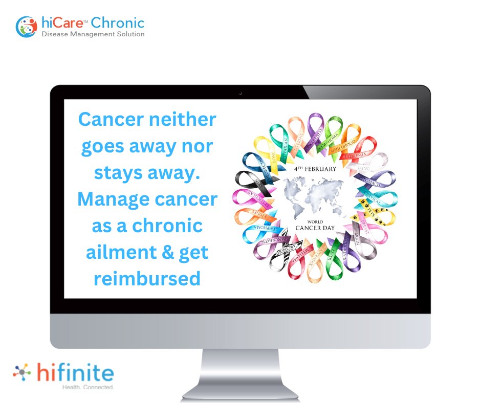 HIFINITE's tweet photo. Many cancers require long-term care that qualifies them as chronic conditions. With #hiCareChronic, manage your cancer patients efficiently in order to reduce the impact of this disease on their quality of life. #Hifinite #worldcancerday2023 https://t.co/evnR1BfTcT