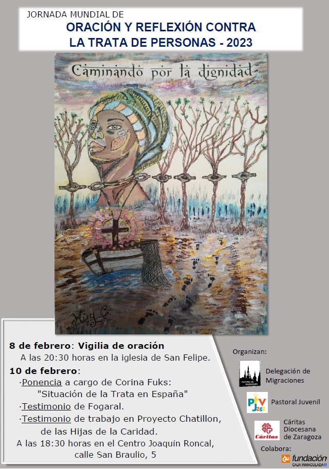 Este viernes, a las 18:30, @migraciones_zgz organiza una mesa de experiencias en el Centro Joaquín Roncal como parte de la jornada mundial de oración y reflexión contra la trata de personas
⬇️⬇️⬇️