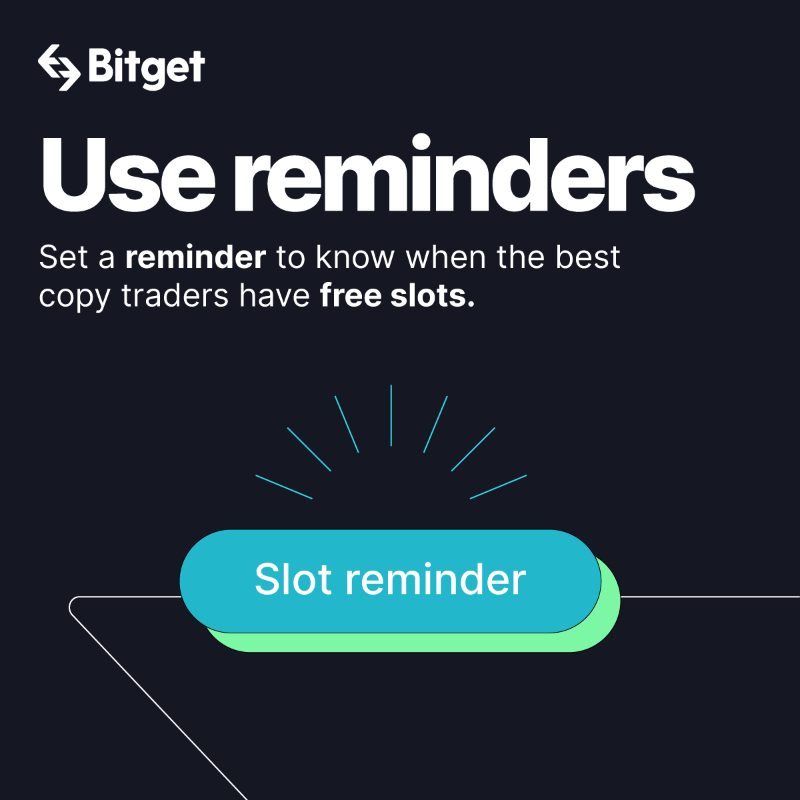 bitget's tweet photo. Wondering how to choose the best copy trader? 👇

☑️ Start following expert traders on #Bitget - https://t.co/8py8CGK1od
