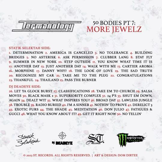 DeadeyeSTdot's tweet photo. New Mixtape! Project #47 
@TermanologyST "50 Bodies" Pt. 7
The 50 LateST/BeST Term Verses
Mixed &amp; HoSTed by
@StatikSelekt x #DjDeadeye 
Artwork by @DomDirtee
Available Exclusively on @Bandcamp
https://t.co/RDv3Djry8s 
💥🎯💥🎯💥🎯💥🎯💥🎯💥
#ShowOff #STdaSquad
#SupportTheReal 👑 https://t.co/Hgek0adUUD