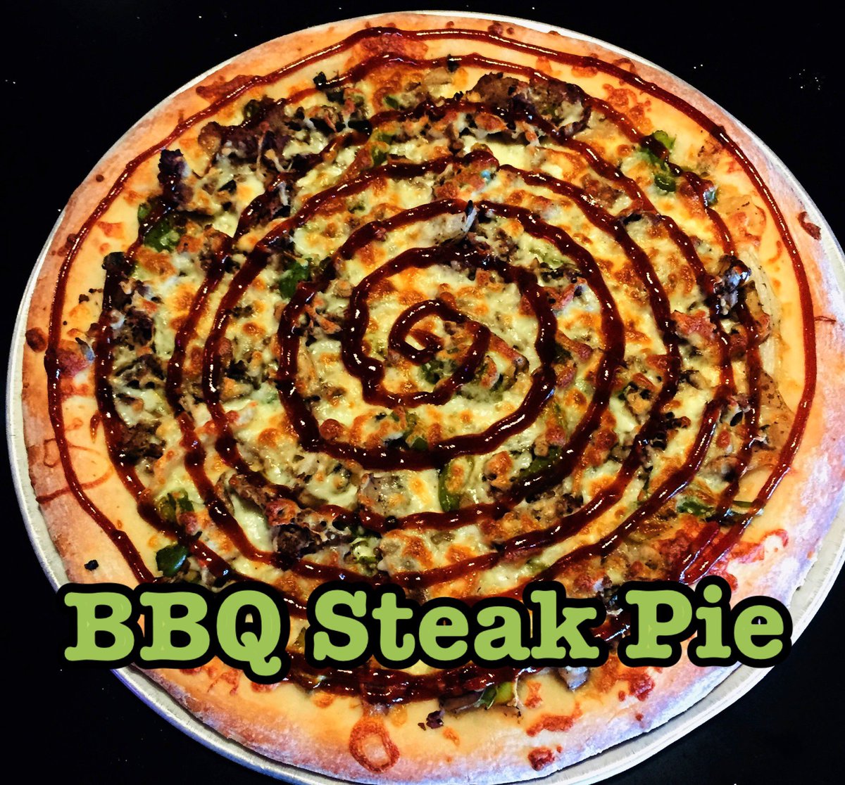 Mmm…If you haven’t tried our #BBQSteakPizza you’re missing out! 🤩😋 
🍕 #PieGuysTapAndGrill 🍕
🏆 #BestPizzaReadersChoice 🏆