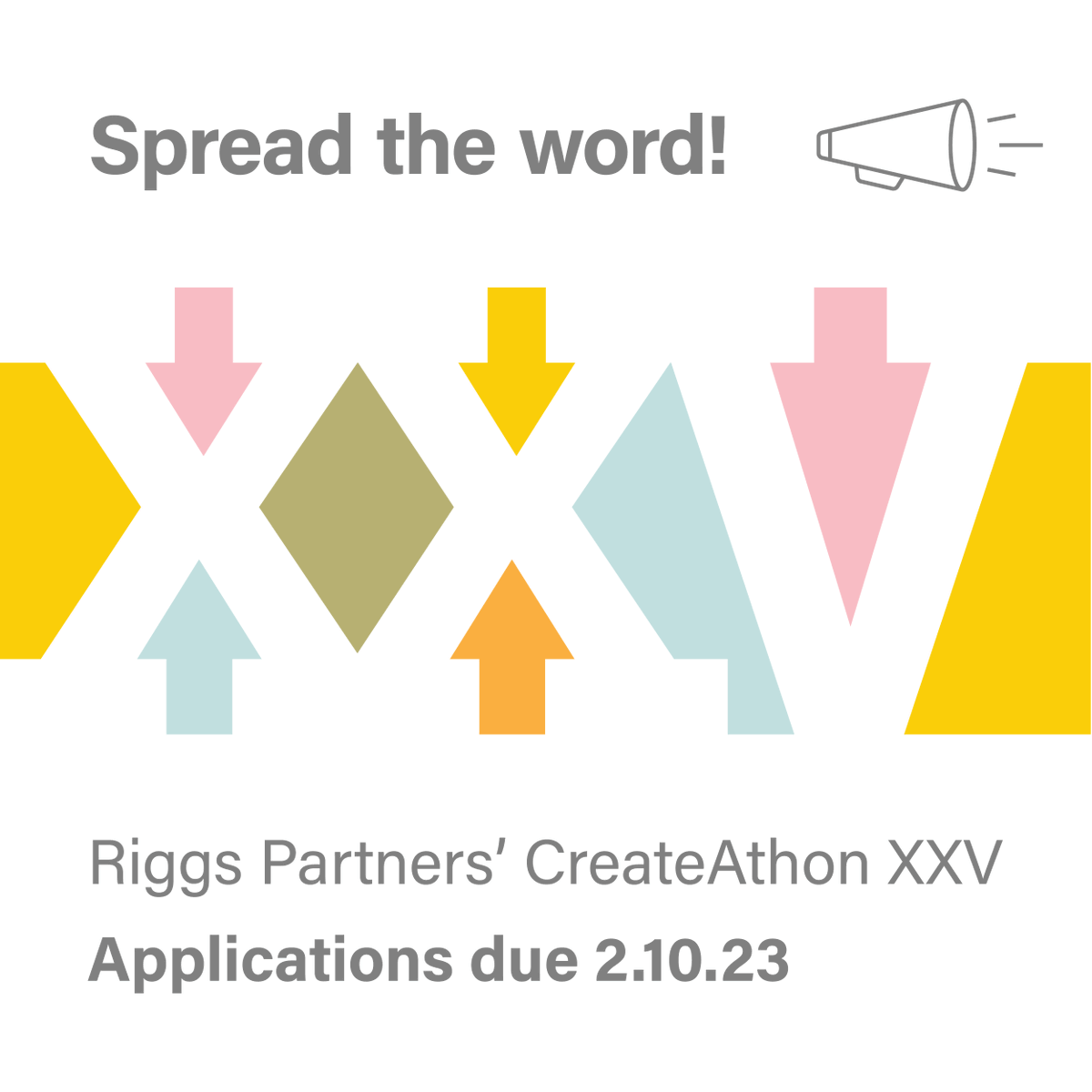 Help us spread the word! If you know of a Midlands or Upstate nonprofit that would benefit from CreateAthon, let them know our application deadline is one week away.