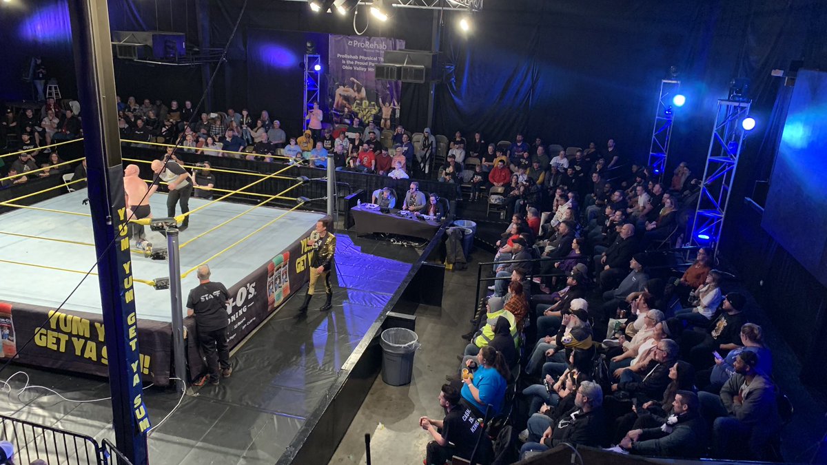 Amazing crowd for last nights @ovwrestling 'Tough Love'. Come join us every Thursday at 7pm for one of wrestlings most legendary promotions and be part of the excitement that is #OVWLIVE