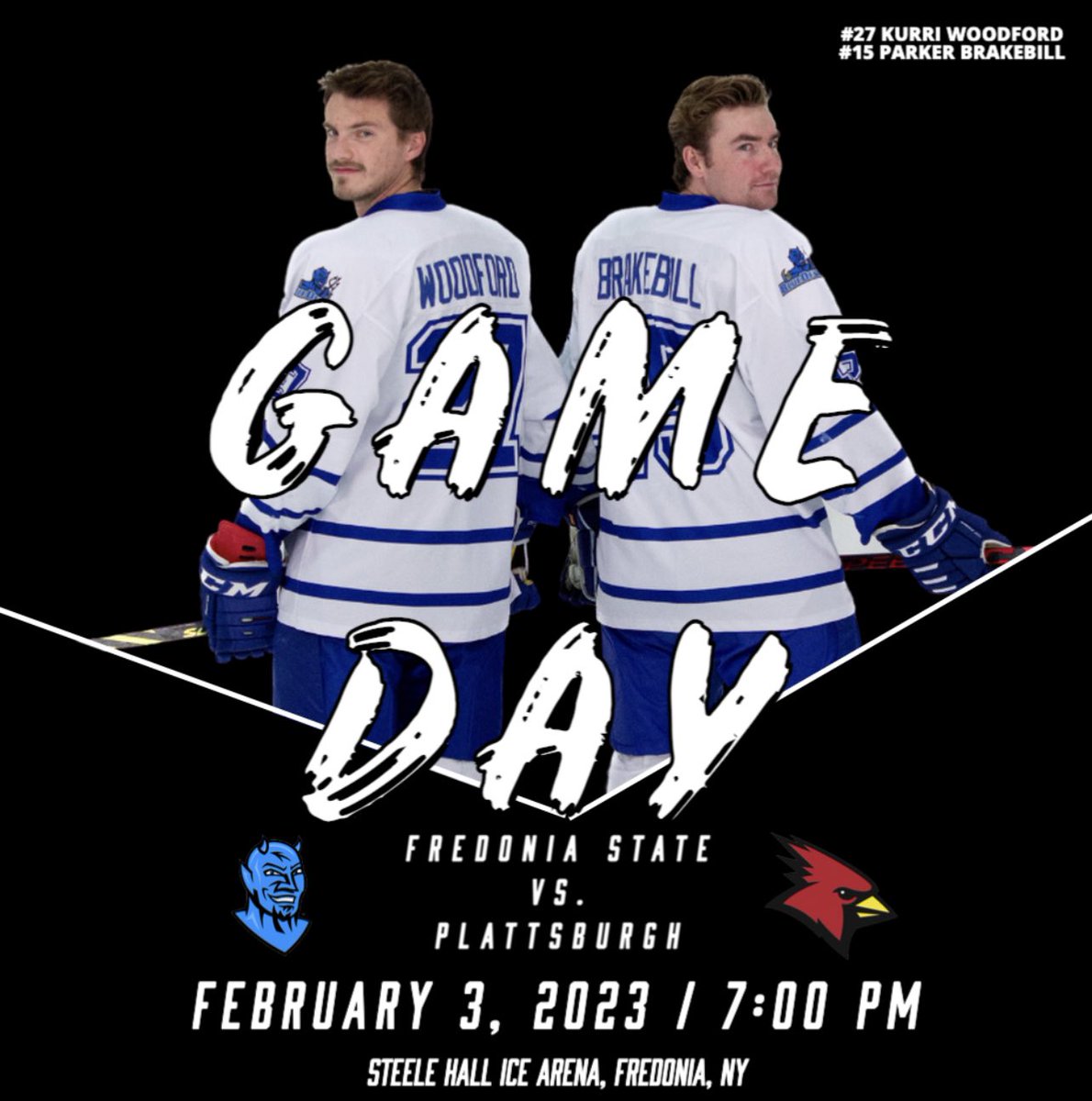 FredBlueDevsHky's tweet photo. GAME DAY🥶

We’re in Steele Hall tonight for a SUNYAC matchup against Plattsburgh, puck drop is at 7PM🔥🏒

See you there!!!⚪️🔵 https://t.co/6yMf9zcPlT