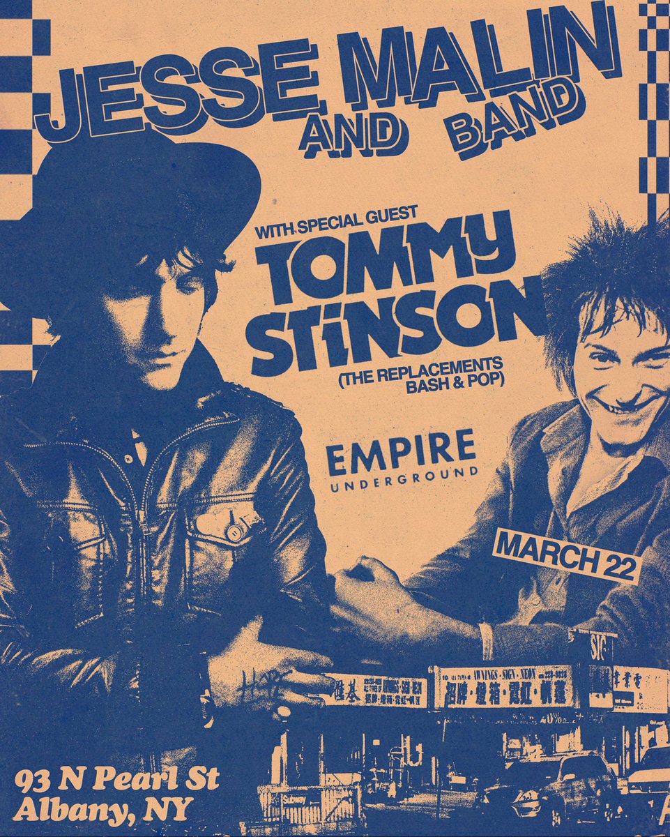 Excited to be back upstate in Albany soon, at the @EmpireLive518 with my friend the great @TommyStinson from @TheReplacements and @bashnpop joining me. Tickets available at: ticketmaster.com/event/30005E41…