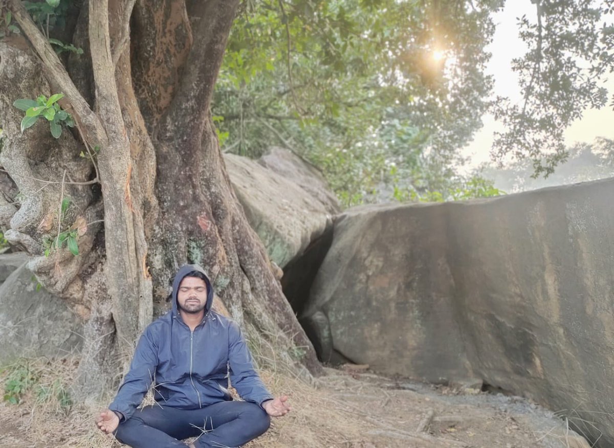 #Meditation is the key of life @narendramodi @Kurmikg @imVkohli @drvikasdrishti @Cristiano @yadavakhilesh @RahulGandhi @myogiadityanath @SonuSood #challenge 🙏🙏🙏
