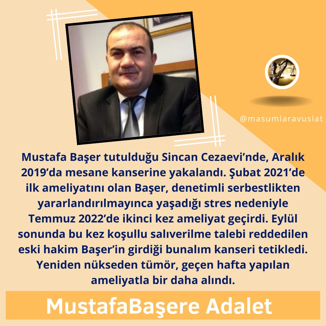 Hasta..
2.kez ameliyat oldu..
Ailenin isteği, hukuk içerisinde kalınarak uygulama yapılması..

🟥
🟥 MustafaBaşere Adalet
🟥