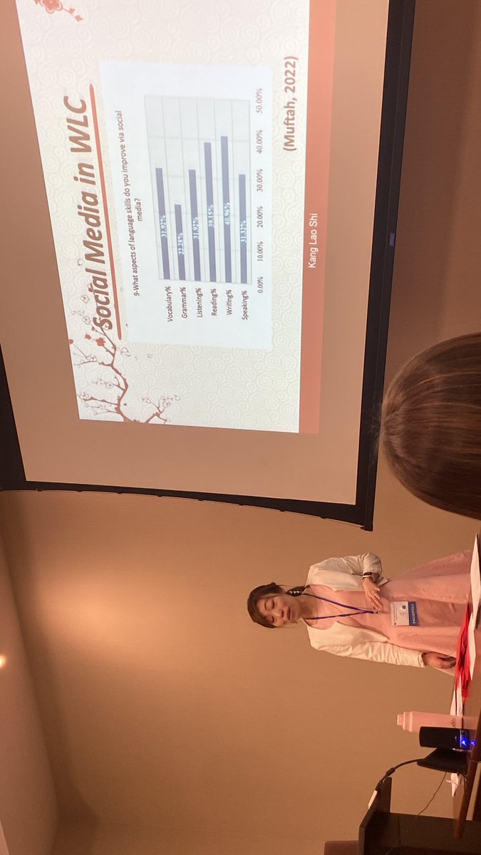 CCFLT's tweet photo. #CCFLT board member Dr. Le Kang gave a great presentation on using #socialmedia in your #classroom! https://t.co/1R0ZuIJ7zM