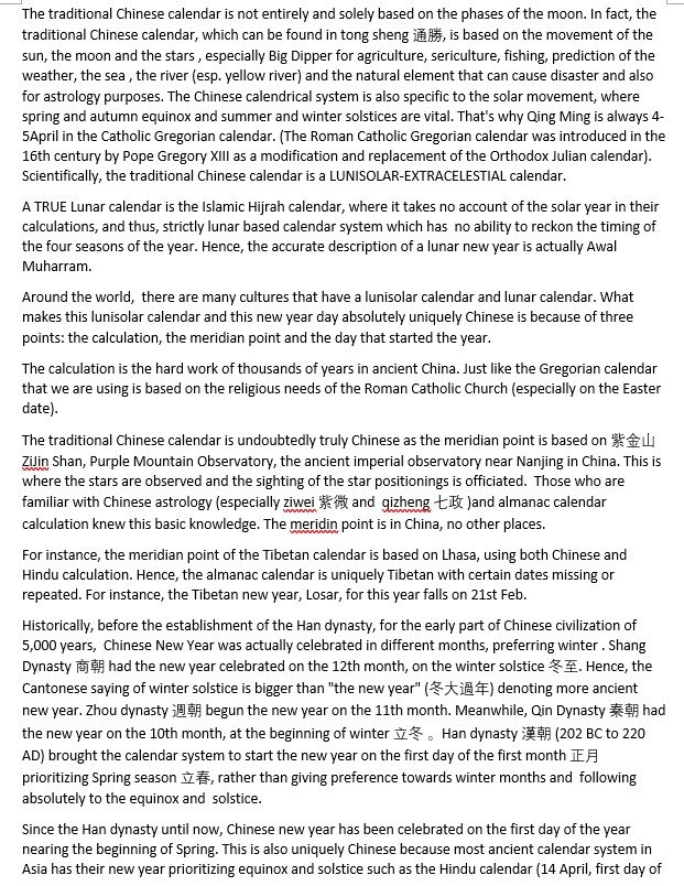 chinausgoodterm's tweet photo. Finally, someone explained it clearly and persuasively "Why Lunar new year is not Chinese New Year". https://t.co/vyF6TC6iQf
