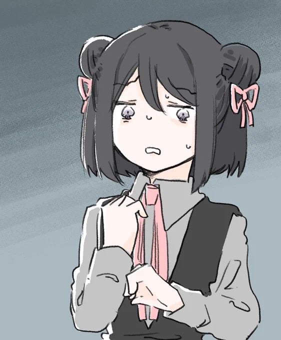 こんな時間に怖い話を聞いてしまった黒江ちゃん 