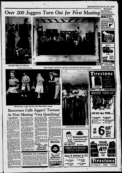 TrackTownUSA's tweet image. From the vault: February 3, 1963

60 years ago today, Bill Bowerman hosted his first jogging class in Eugene

As chronicled by the Register Guard, over 200 people of all ages participated in its first installment