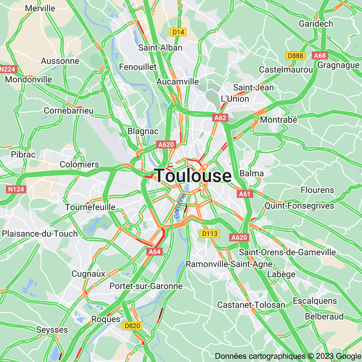 [FLASH 19:20] Trafic à Toulouse toulousetrafic.com #Toulouse #ToulousePeriph #InfoTrafic