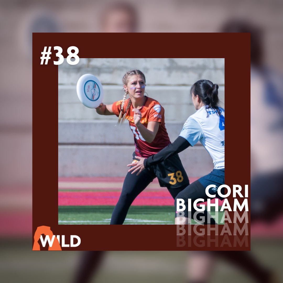#38 Cori Bigham is a threat wherever you put her. Known for her speed, sparkle, and big bids, she lays it all on the line for her team. 

She made a name for herself in the mixed division w/ <a href="/LochsaUltimate/">Lochsa Ultimate</a> &amp; <a href="/SeattleMIXtape/">Seattle Mixtape</a>, Cori is back for her 3rd year bit.ly/BAM-Bigham