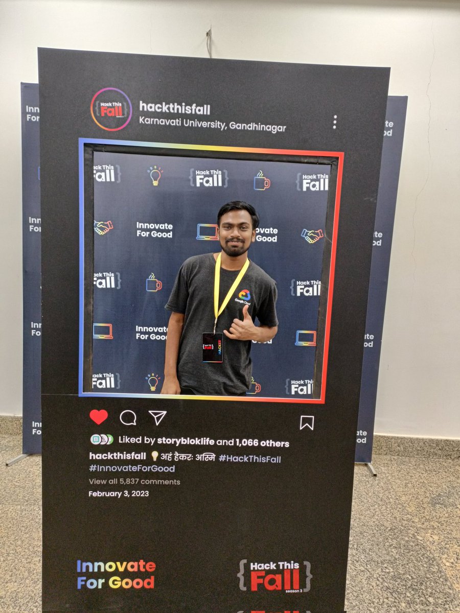 अहम हैकर अस्मि |
Are you Click a Pic with #HackThisFall booth ? @hackthisfall 
#innovationforgood #hackthisfall