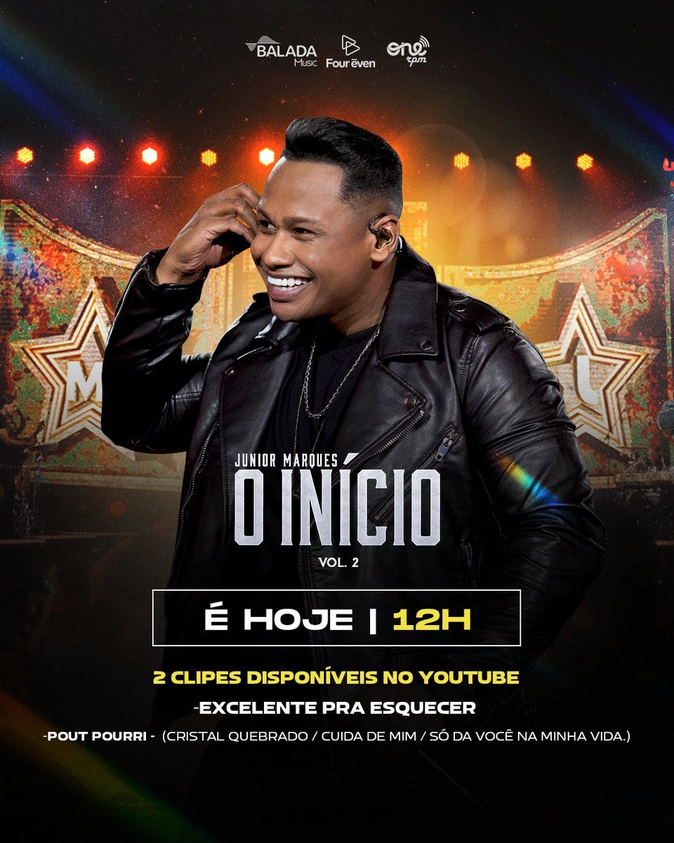 JMarquesCantor's tweet image. É HOJE TURMA! 🔥 Ao meio-dia estarão disponíveis mais 2 clipes do meu novo projeto #OInício, no meu canal do Youtube, corre lá e já se inscreve que ta incrível demais vocês vão amar!                                                             

#JuniorMarques #OInício