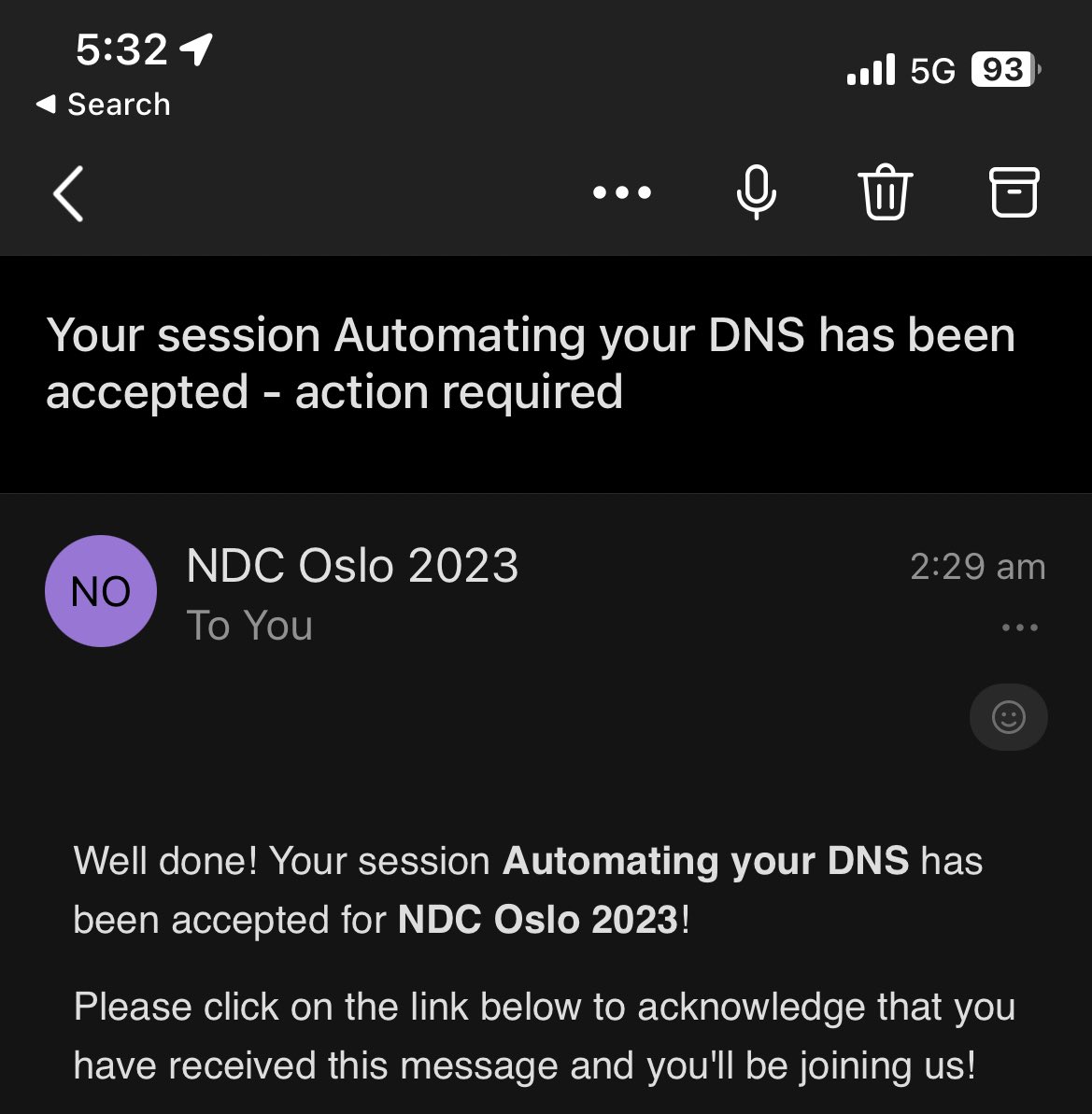 Still can’t believe that one of my #NDCOslo talks made it to the agenda out of 1400 brilliant submissions. 

Nervous and excited at the same time. See you all there
