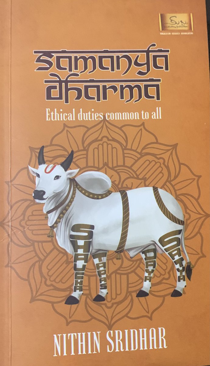 harshb2012's tweet photo. @nkgrock The Samanya Dharma book is a revelation. The book helps to bring clarity about Samanya Dharma and how it connects like a thread to Bhakti, to Yoga, to Vedanta and can be a panacea to social problems and a balanced society. Thank you 🙏🏼 @subbubooks https://t.co/xKyyBAfCXg
