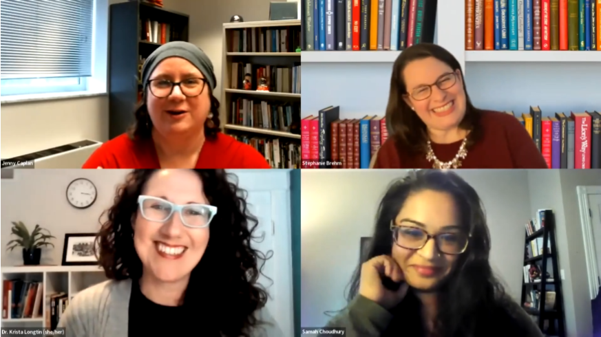 If you missed Religion & Humor, you can now watch it on YouTube! Watch host @kristalongtin and panelists @stephbrehm1, @jennycaplan, and @SamahChoudhury explore the fascinating relationship between religion and humor in American popular culture. youtu.be/iST5ZO2opoM