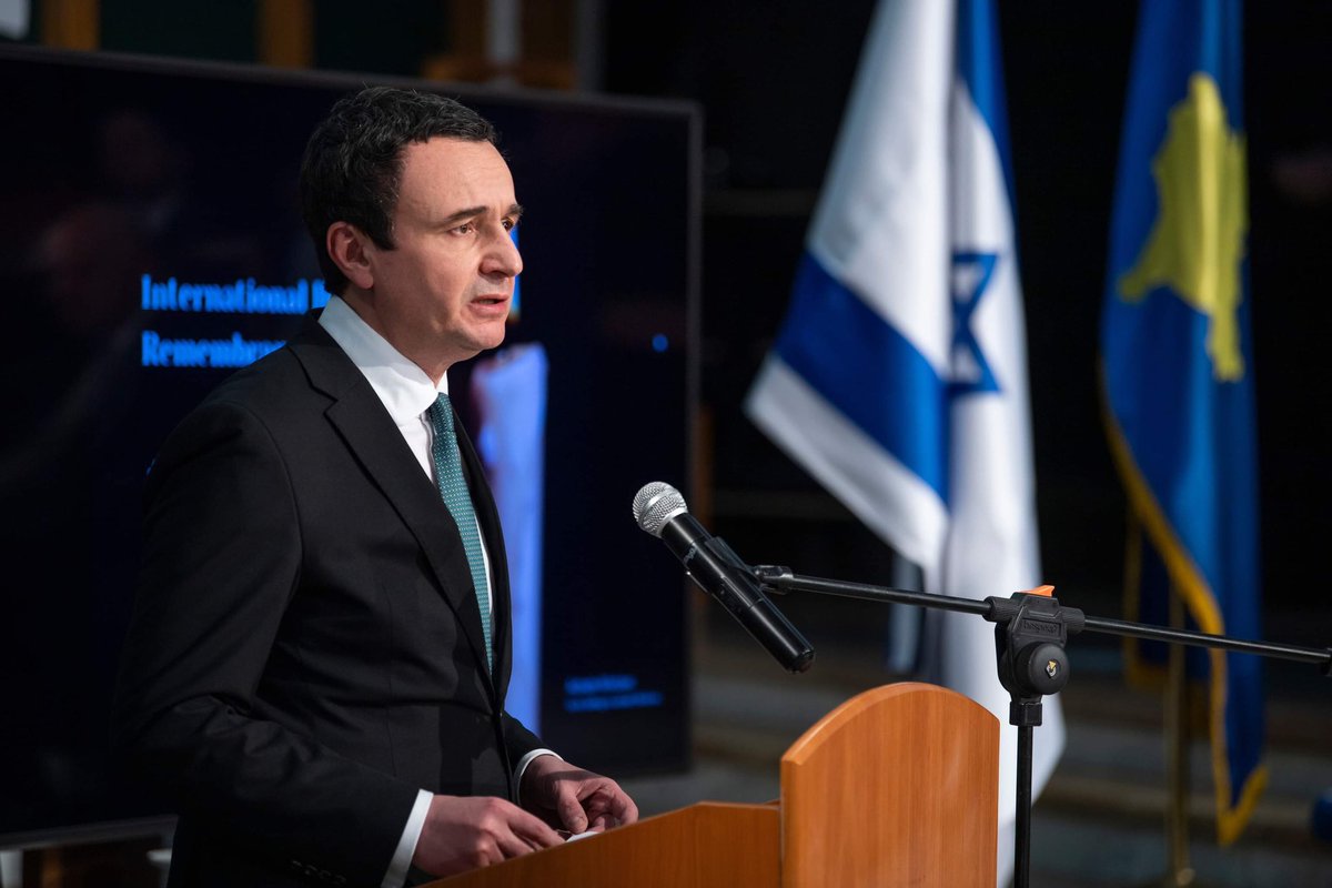 AmbTammyZiv's tweet photo. Last night,first official ceremony to commemorate the International Holocaust Remembrance Day took place in Prishtina during the week when #Israel &amp; #Kosovo celebrated the 2nd anniversary of establishment of diplomatic relations. Thanks to all for honoring us with their presence. https://t.co/KznhKC6OSl