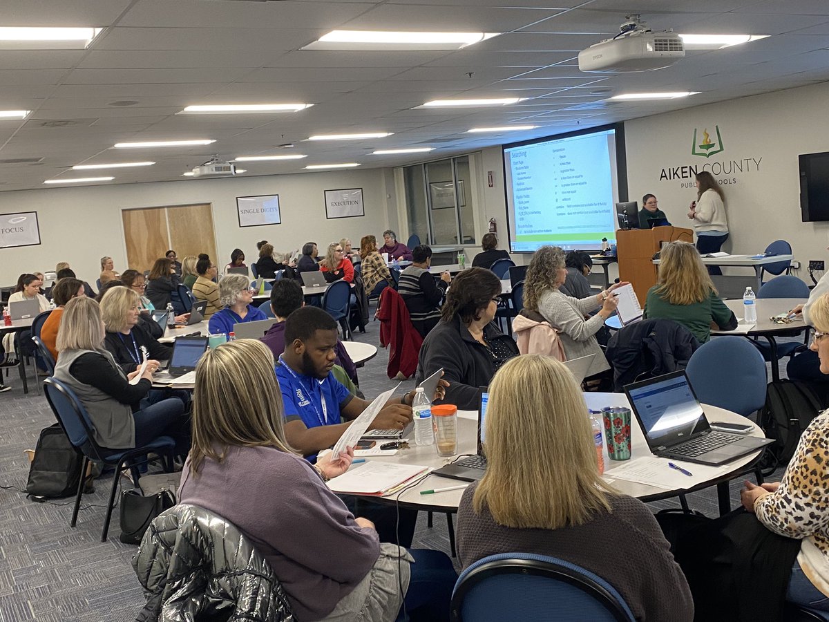 KateOlin's tweet photo. Each of the 40 schools in @AikenPublicSch has a dedicated Student Information Clerk (SIC) responsible for ensuring accurate and timely data in our student information system. They work tirelessly to support our students! Students aren’t in classes today, but teachers/staff are! https://t.co/fhCNMVVNin