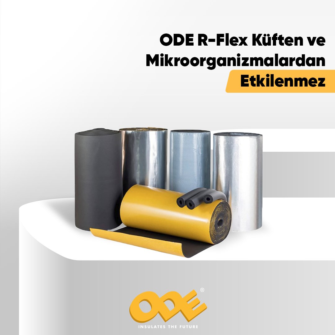 ODE_YALITIM's tweet photo. ODE R-Flex ürünlerinin Amerikan standartlarına göre yapılan testler sonucunda mantar ve küf oluşumunu önlediği, mikroplara karşı dirençli olduğu kanıtlanmıştır.
#ODEYalıtım #Yalıtım #RFlex #Antimikrobiyal https://t.co/xYsuI8esq7