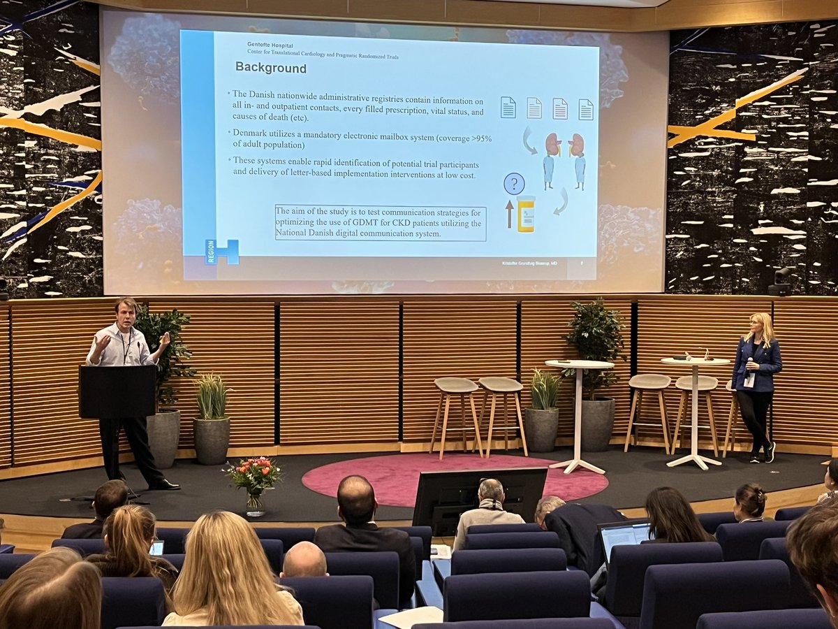 Kristoffer giving a great talk about his pragmatic randomized trial soon the be launched. Stay tuned!