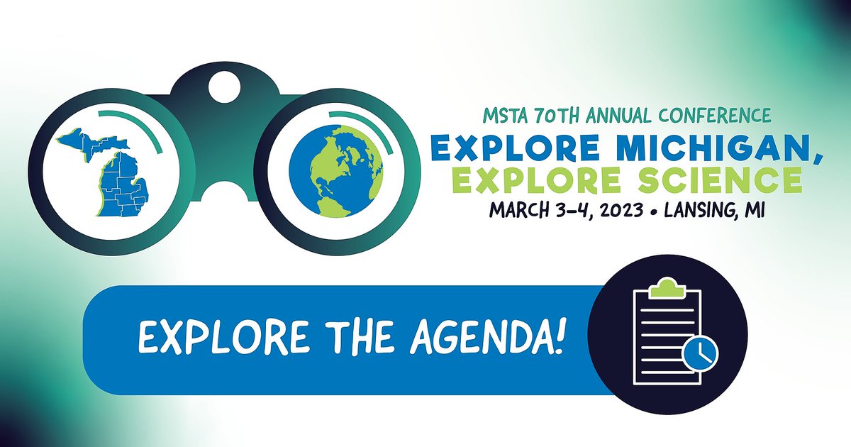 MSTAMich's tweet image. Are you attending the 2023 MSTA Annual Conference? This event includes sessions like; The Carp Conundrum and Other Tails, Beginner Biotech, Kids Say the Darndest Things and so many more!

Go explore the agenda, find your favorites, and register here:msta-mich.org/page/annual-co…