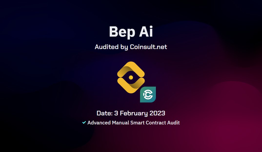 🔒 New audit completed for <a href="/bepaitoken/">BEP-AI | Bot Engineering Protocol</a>

🐦Twitter:
x.com/bepaitoken

📱 Telegram:
t.me/bepai

🌐 Website:
bep.ai