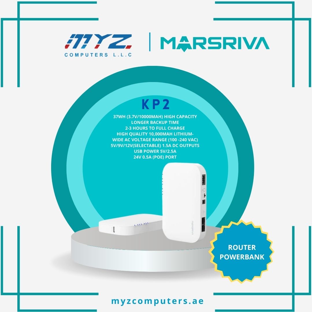 myzllc's tweet photo. The Marsriva KP2 Smart Mini DC UPS is a great choice for those who need a reliable and powerful backup power source. This device comes with a 10000 mAh battery, making it capable of powering small electronics like smartphones and tablets for long periods of time #MYZComputers https://t.co/oCPichr1cK