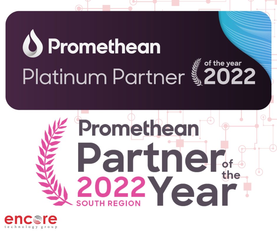 EncoreTG's tweet image. We are thrilled to announce that we won the @Promethean 2022 Platinum Partner/Partner of the South Region! Our team is looking forward to driving more breakthroughs with #EdTech in 2023. #LearningTransformed #Partnership #ActivPanel