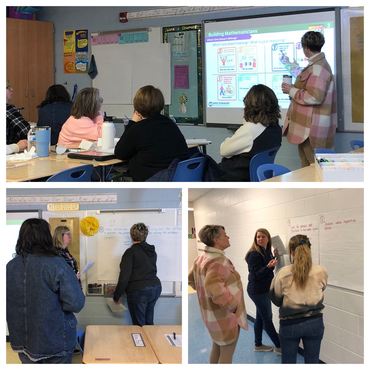 cincy_mathanne's tweet image. Spending this Friday with @WestCler math teachers digging into how @IllustrateMath builds in the standards for mathematical practice. Great conversations happening! So proud of these hardworking teachers!