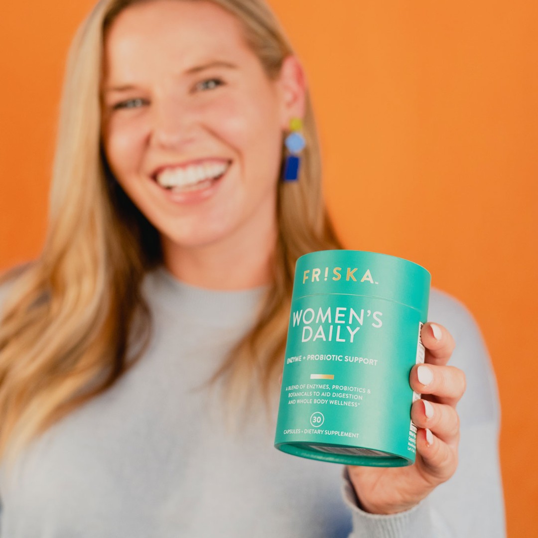 Get_Friska's tweet photo. Gals and guys! We have the perfect daily supplement for you. FRISKA will help regulate your gut and beat the bloat so you can still eat your favorite foods with ease 🥳 https://t.co/iH9GdOjFY6