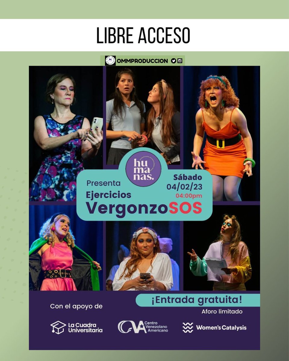 Eventos con entrada libre en Caracas #AgendaOMM 
ommproduccion.jimdofree.com/entrada-libre/