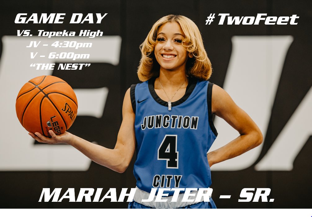 LadyJayBB's tweet image. !!! GAME DAY !!!

⚪️🔵⚪️🔵⚪️HOCO⚪️🔵⚪️🔵⚪️

🆚 Topeka High
📍THE NEST
⏰ JV 4:30
⏰ V 6:00
📷 Mariah Jeter - Sr.

#TwoFeet