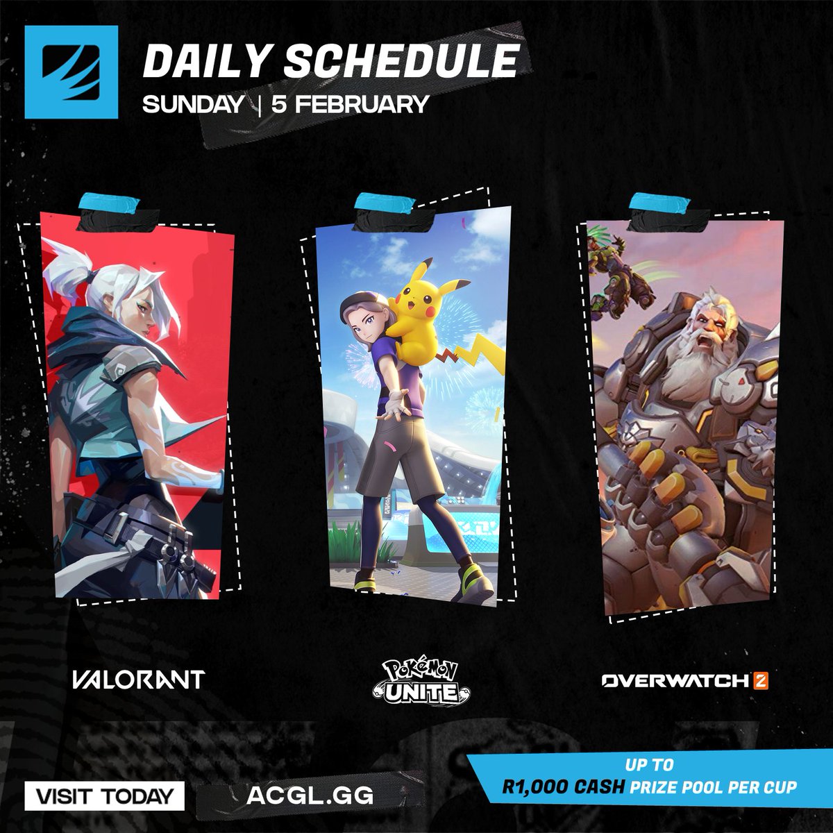 AfricanGaming's tweet photo. π Online cups today:
π’ #ModernWarfare2
β½οΈ #FIFA23
π₯ #Multiversus
π» #Valorant
β½οΈ #RocketLeague
βοΈ #Overwatch2
π² #PokemonUnite
π° Up to R1,000 cash per cup.
π Register for free: https://t.co/2wjHldsWLj
#CODZA #RLZA #FIFAZA #FGCZA #ValorantZA #OverwatchZA https://t.co/mMjV1pG54h