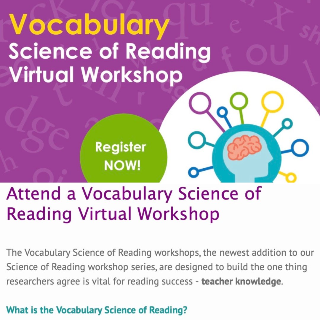 Looking for more best practice strategies rooted in the science of reading? InferCabulary has teamed up with @reallygreatreading to provide 3 hour, complimentary Vocabulary Science of Reading workshops. reallygreatreading.com/content/vocabu…