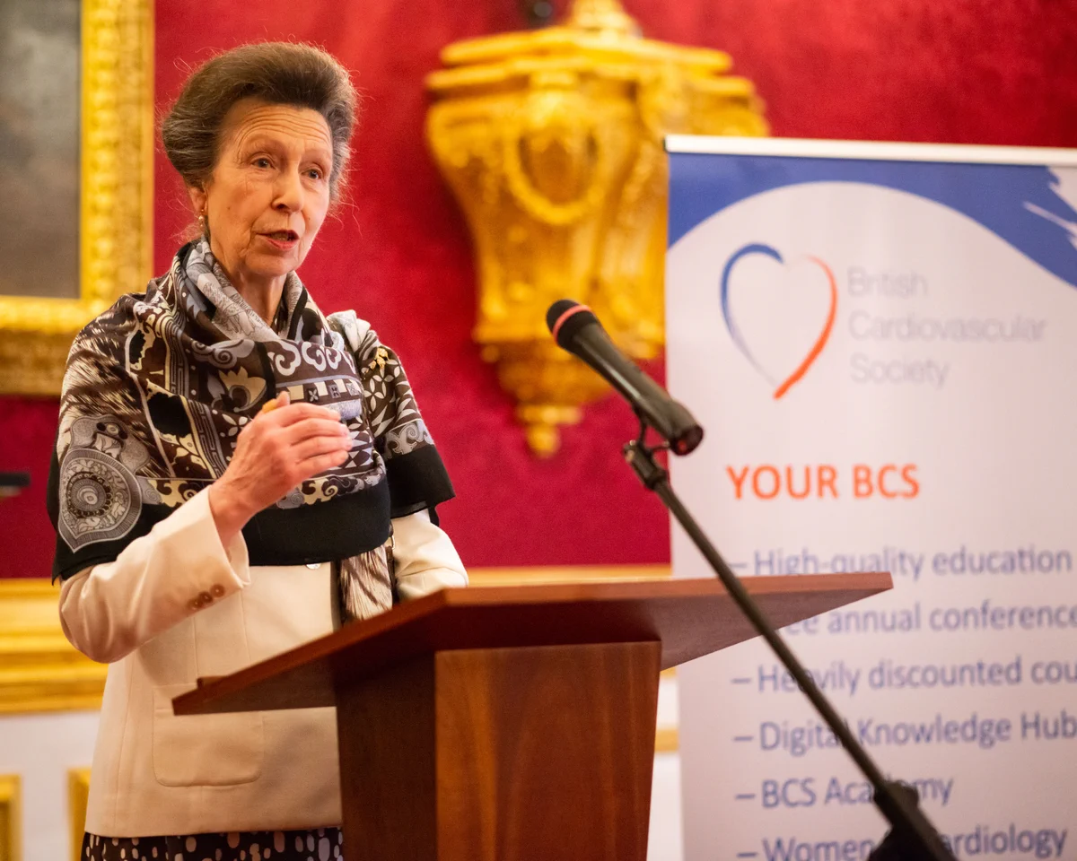 Her Royal Highness The Princess Royal speaking at a reception