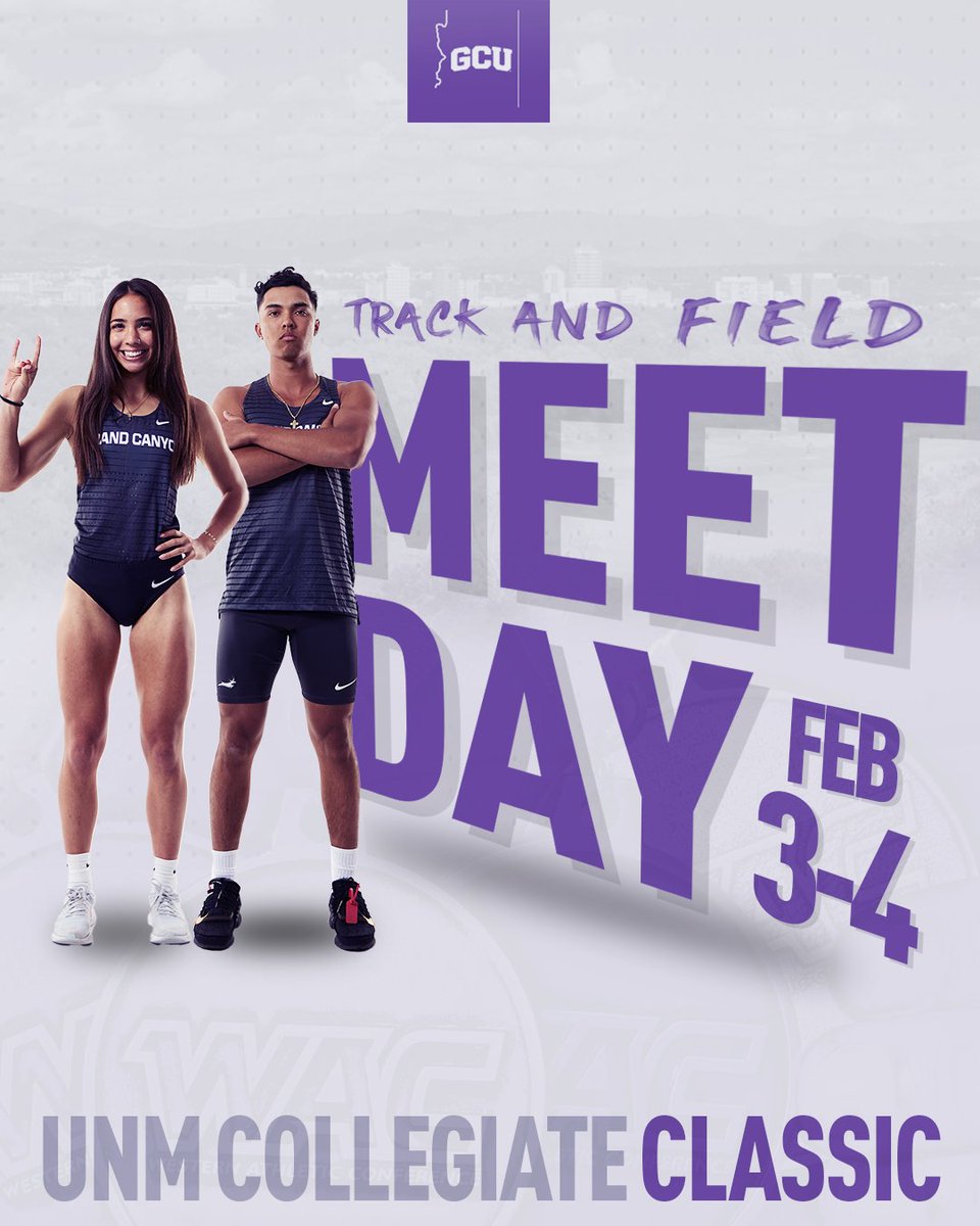 GCU_TrackXC's tweet photo. UNM Collegiate Classic &amp; NAU Ron Mann Classic
📍Albuquerque, N.M. &amp; Flagstaff, Ariz.
🗓️ February 3rd-4th 
📊 Live Results UNM» https://t.co/HKxJLvfvME
📊 Live Results NAU» https://t.co/PSZw1KaDu6

#LopesUp https://t.co/vI9uUQXobJ