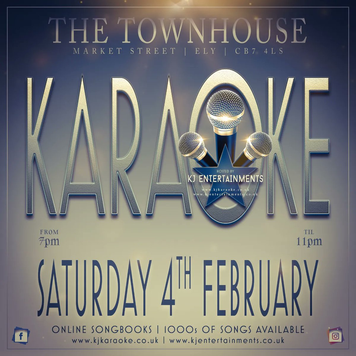KJKaraoke's tweet photo. KARAOKE with @KJEntertains this weekend 🎤

Friday 3rd February @ 8pm
Rose &amp; Crown, Hilgay

Saturday 4th February @ 7pm
The Townhouse, Ely

Visit https://t.co/rhg3OOVemw for more info 👨‍🎤 https://t.co/esaZ4cHfRZ
