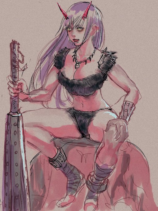 鬼の絵らくがき 