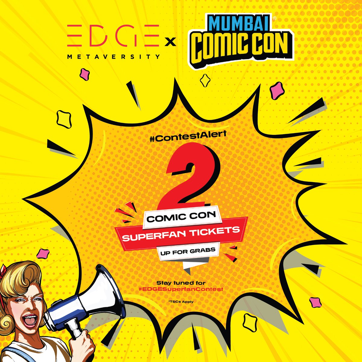 It's time to go full geek mode! #EDGESuperfanContest is back and so is your chance to win 2 superfan tickets for @ComicConIndia Mumbai!

#EDGEMetaversity #Comiccon #Comicconmumbai #mumbai #comicconindia #contest #superfan #comiccon2022 #giveaway