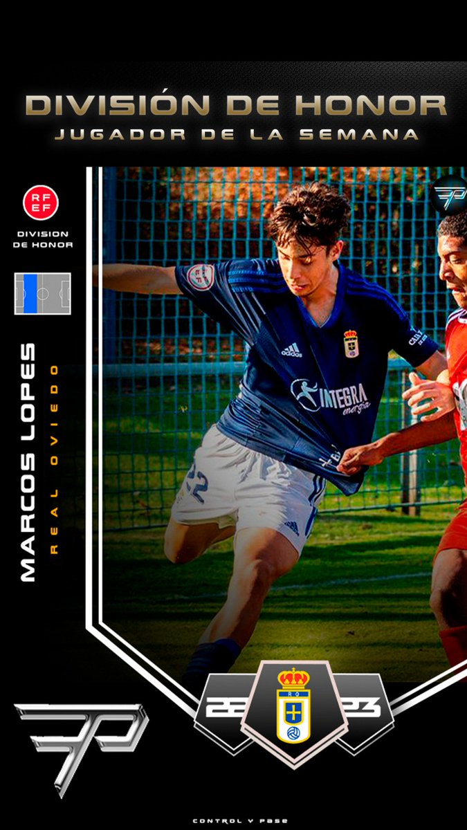 ⭐ Marcos Lopes (2005) LD 

📝 Análisis de juego
- Gran despliegue ofensivo 
- Muchísima velocidad 
- Buen golpeo desde fuera del área 

📊 Estadísticas 22-23
Equipo : <a href="/RealOviedo/">Real Oviedo</a>
⚽ : 1 gol 
⌚ : 690'