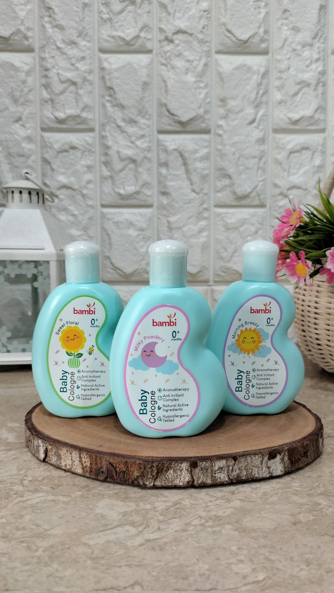 amyasriv's tweet photo. Kaget pas pakai Bambi Baby Cologne ini, duh wanginya fresh &amp; tahan lama. Lengkap: aromatherapy, anti Irritant Complex, natural active ingredients, hypoallergenic tested. Musti cobain deh, serius wanginya enak banget!  #Bambi #babycologne
Klik utk order
https://t.co/rx89uGro81 https://t.co/1vrPMogev2