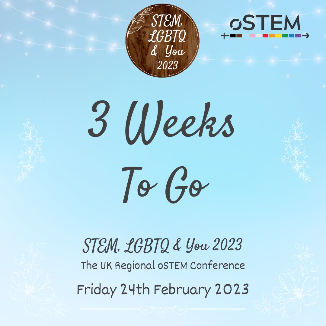 STEMLGBTQYou's tweet photo. It’s #LGBTQHM, and 3 weeks to go until STEM, LGBTQ &amp; You 2023!

Why not grab our 2023 Twibbon - add to your profile picture on social media to let everyone know about the conference

[https://t.co/zznzaOaXbT]

#STEMLGBTQU #LGBTQ #STEM #LGBTQinSTEM #oSTEM #STEMLGBTQU23 https://t.co/uXkIxOSyDJ