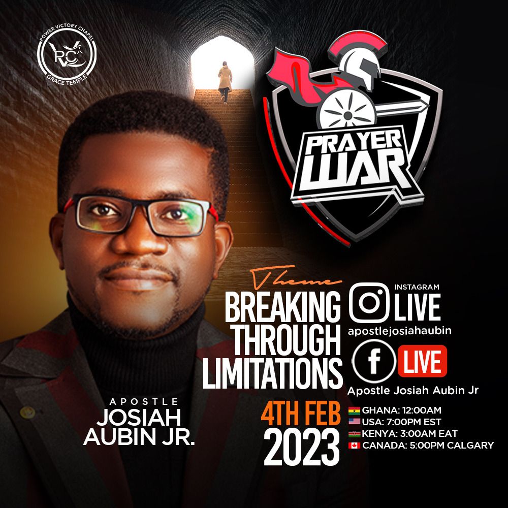 mcamoah's tweet photo. Let's meet with Apostle Josiah Aubin this midnight.Stay blessed 🙏 https://t.co/G3eA2FsVLK