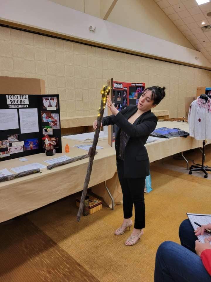 Some of the fabulous #TeamSalemState Design/Tech presentations at <a href="/kcactfregion1/">KCACTF Region One</a> 🤩

Featuring: Sam Kiff, Isabella Perez, and Destany Foley ✨