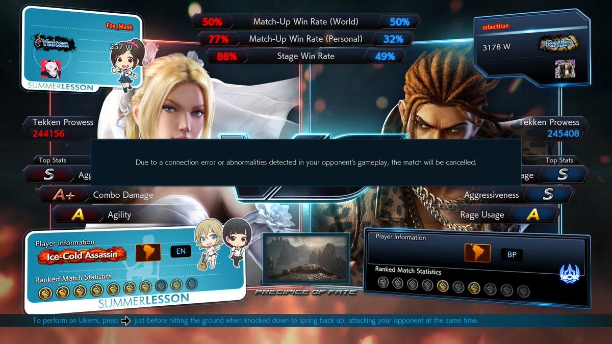 Please <a href="/Harada_TEKKEN/">Katsuhiro Harada</a>  no more of this in Tekken 8. They quit the match and we get punished waiting.