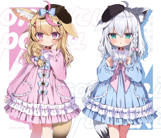 【お仕事告知】ロリ化凸待ち企画の立ち絵イラストを描かせていただきました!皆様本当にお疲れ様でした…!!!#ぽるかの兄探し #絵まる #絵フブキ 