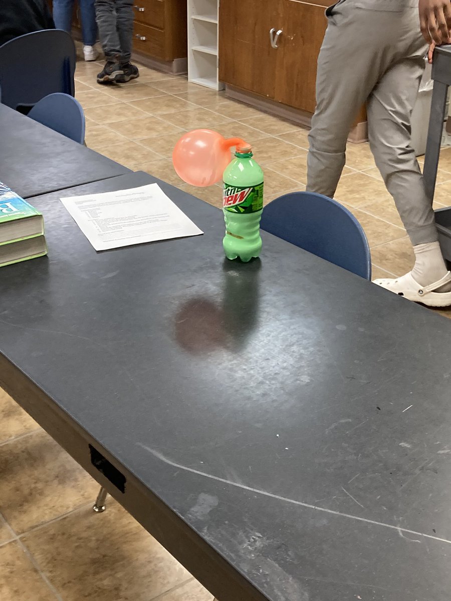 mdlamberty's tweet photo. Doing a “double displacement” lab in chemistry today. Kids had fun and this lab was much less “aromatic” than the ones earlier this week. Being a substitute teacher can be lots of fun! #yorkdukes https://t.co/4f57oPMrpW