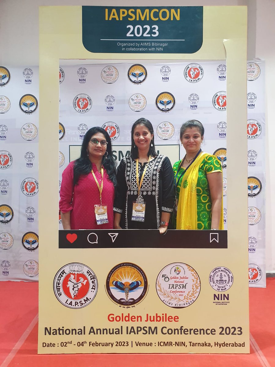 devikachoudhary's tweet photo. It was a great pleasure to  join  the Golden Jubilee IAPSMCON 2023 conference. A great platform for dissemination of knowledge, for networking, for innovations, for learning unique concepts and for collaboration. #AIIMSBIBINAGAR #IAPSMCON2023 #NIN #ICMR https://t.co/kbiuFzYdA2